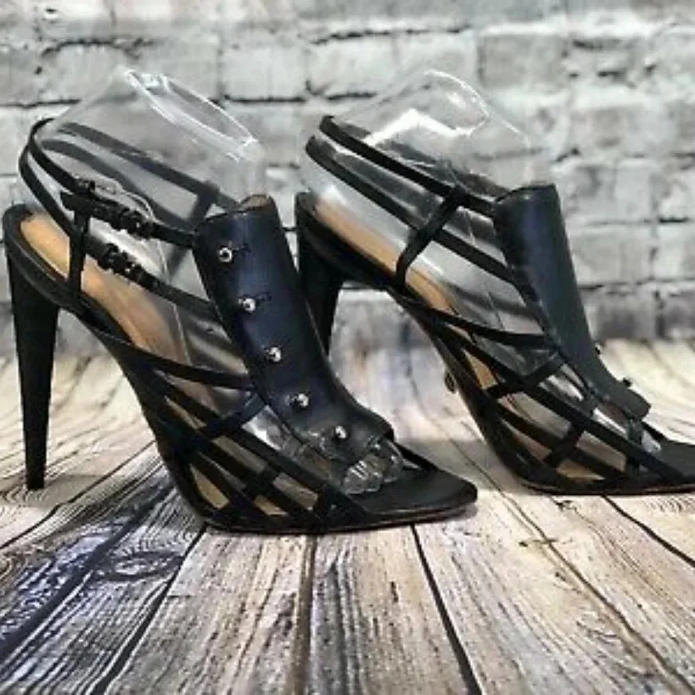 L.A.M.B Strappy Sandal Heels Taupe‎